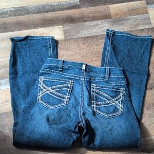 Ariat Dark Blue Women's Embroidered Back-Pocket Jeans